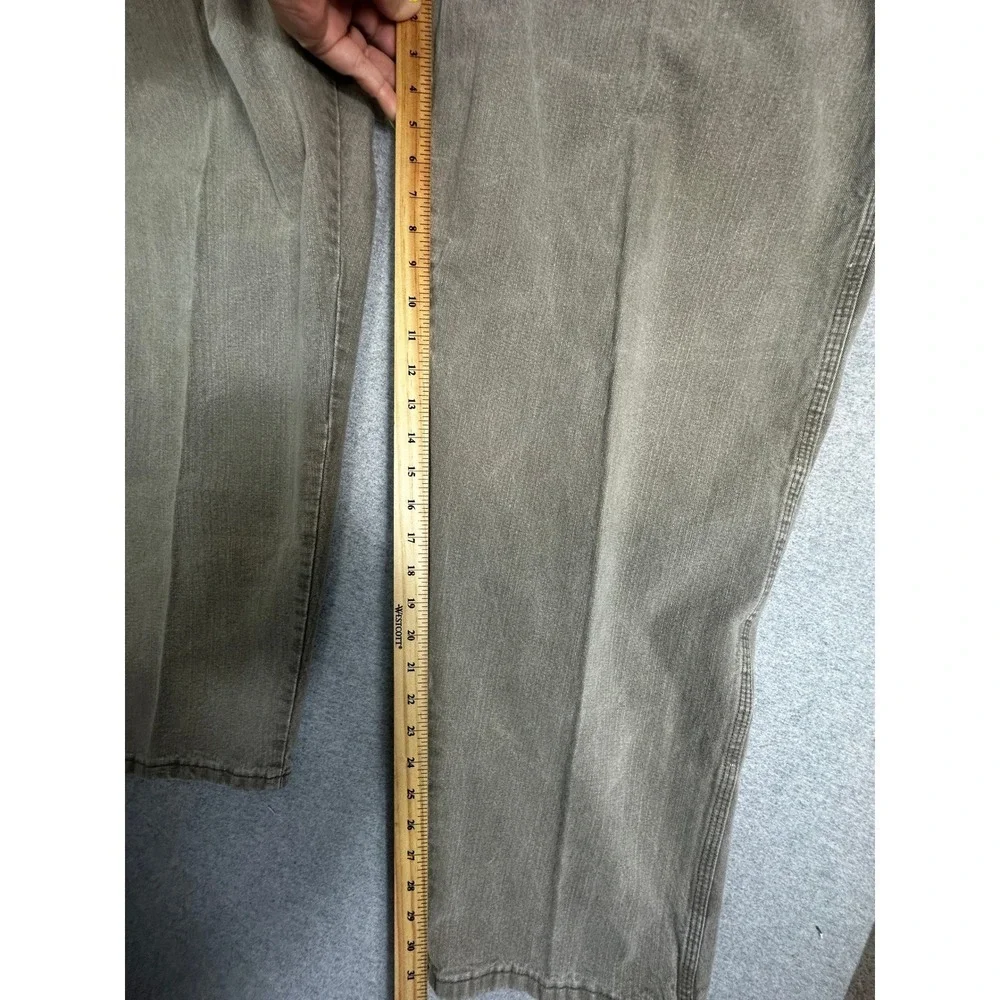 VTG Wrangler Carpenter Jeans Mens 42x32 Brown Baggy Y2K Utility Workwear Denim‎